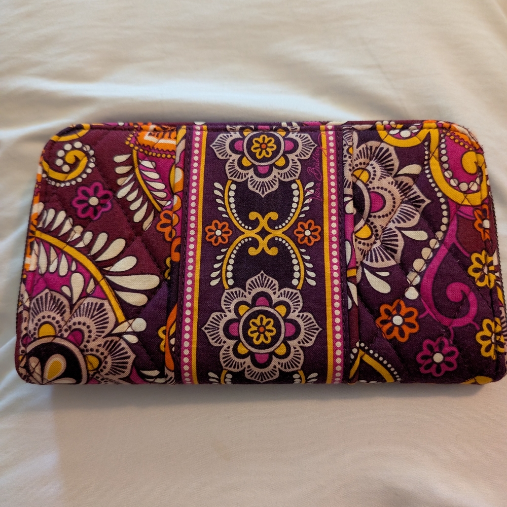 Vera Bradley Purple and Yellow Floral Wallet